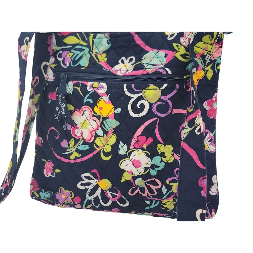 Vera Bradley Hipster Crossbody Ribbons Butterflies Flowers 2012 Retired Pattern